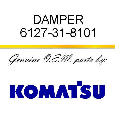DAMPER 6127-31-8101