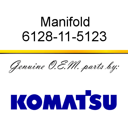 Manifold 6128-11-5123