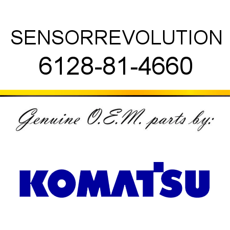 SENSOR,REVOLUTION 6128-81-4660