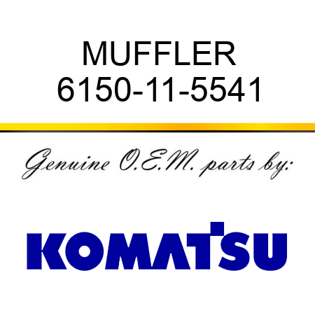 MUFFLER 6150-11-5541