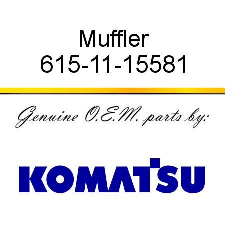 Muffler 615-11-15581