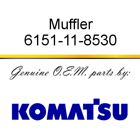 Muffler 6151-11-8530