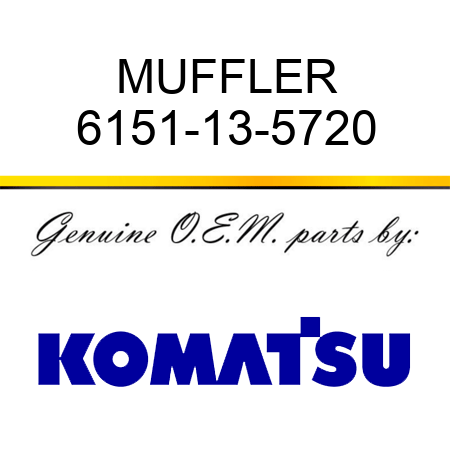 MUFFLER 6151-13-5720