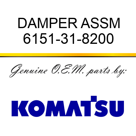 DAMPER ASSM 6151-31-8200