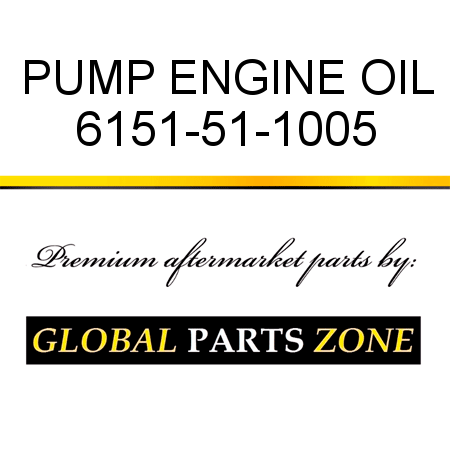 PUMP, ENGINE OIL 6151-51-1005