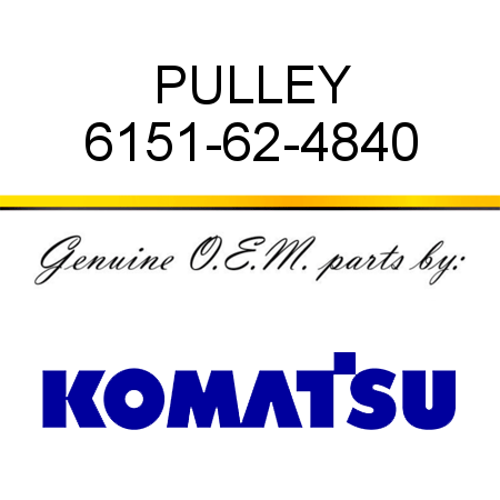 PULLEY 6151-62-4840