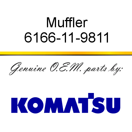 Muffler 6166-11-9811