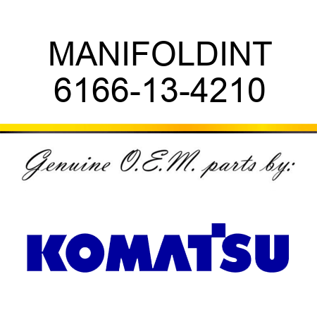 MANIFOLD,INT 6166-13-4210