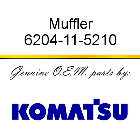 Muffler 6204-11-5210