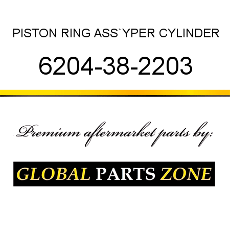 PISTON RING ASS`Y,PER CYLINDER 6204-38-2203