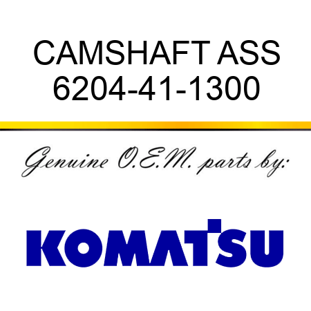 CAMSHAFT ASS 6204-41-1300
