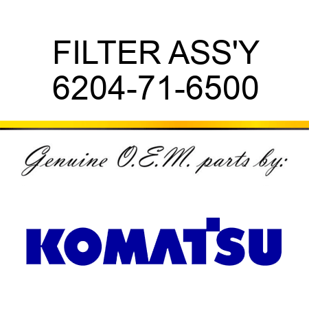 FILTER ASS'Y 6204-71-6500