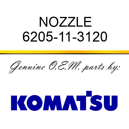 NOZZLE 6205-11-3120
