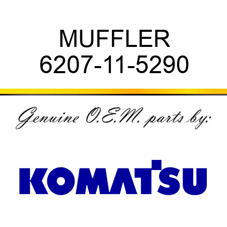 MUFFLER 6207-11-5290