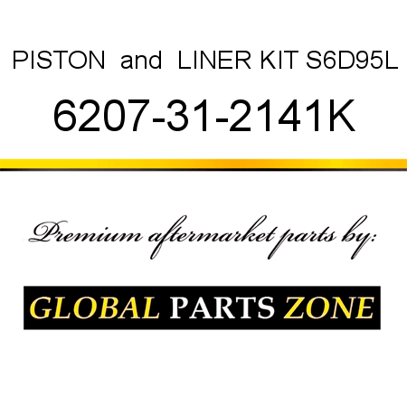 PISTON & LINER KIT S6D95L 6207-31-2141K
