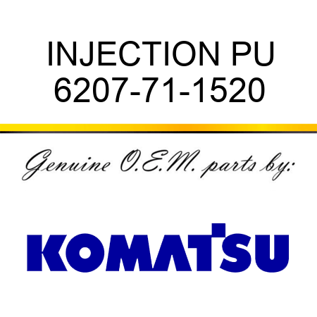 INJECTION PU 6207-71-1520