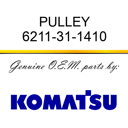 PULLEY 6211-31-1410