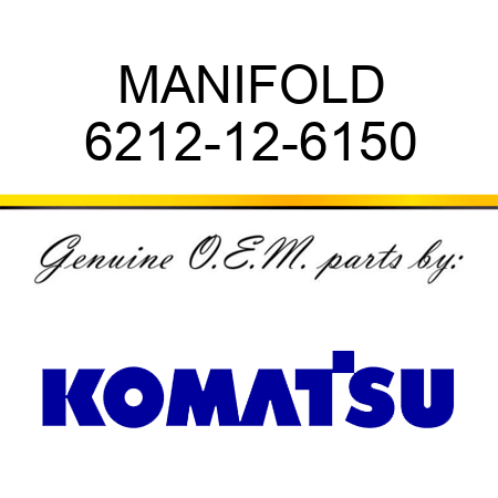 MANIFOLD 6212-12-6150