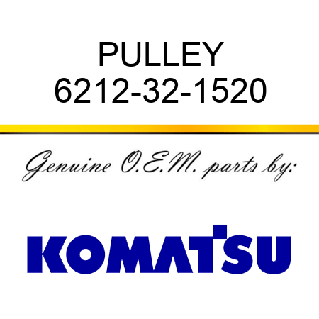 PULLEY 6212-32-1520