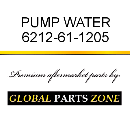 PUMP, WATER 6212-61-1205