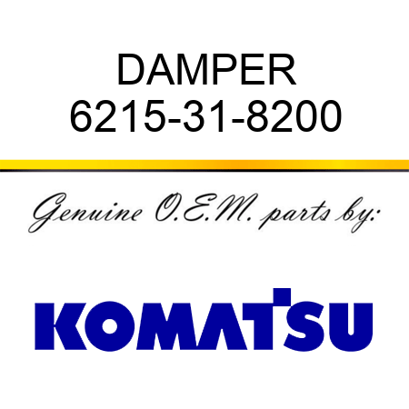 DAMPER 6215-31-8200
