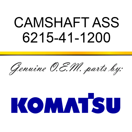 CAMSHAFT ASS 6215-41-1200