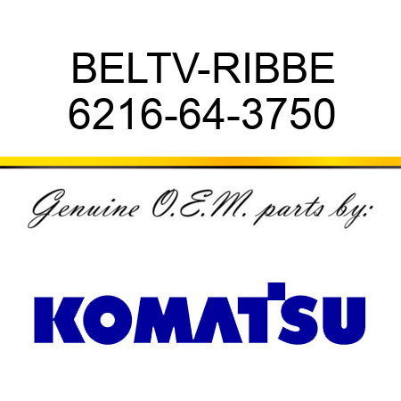 BELT,V-RIBBE 6216-64-3750