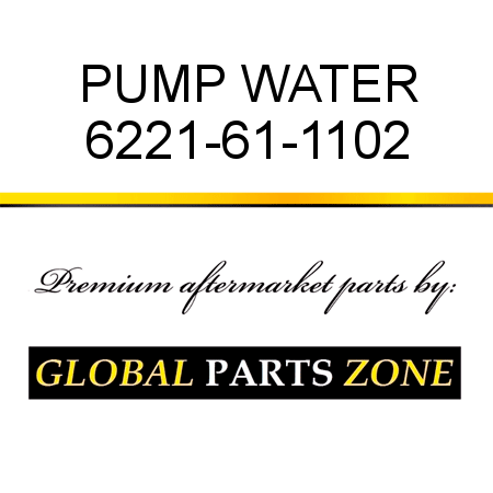 PUMP, WATER 6221-61-1102