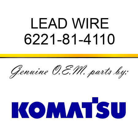 LEAD WIRE 6221-81-4110