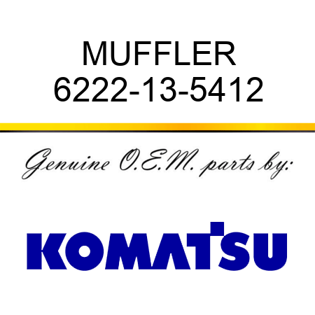 MUFFLER 6222-13-5412