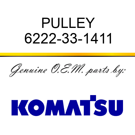 PULLEY 6222-33-1411