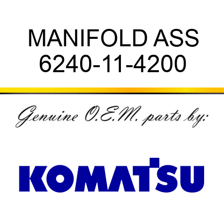 MANIFOLD ASS 6240-11-4200