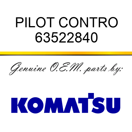 PILOT CONTRO 63522840