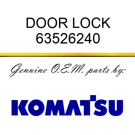 DOOR LOCK 63526240