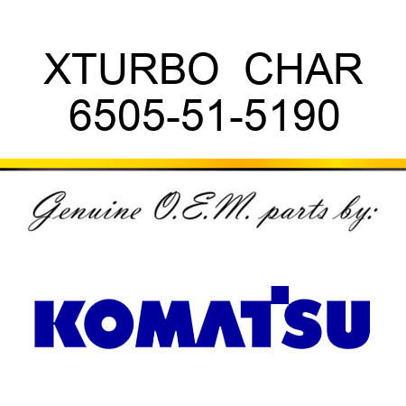 XTURBO  CHAR 6505-51-5190