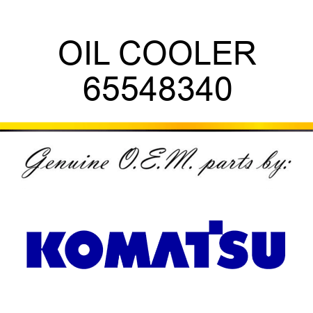 OIL COOLER 65548340