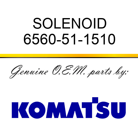 SOLENOID 6560-51-1510