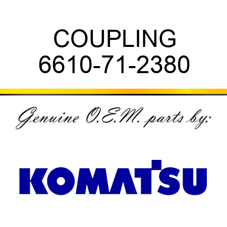 COUPLING 6610-71-2380
