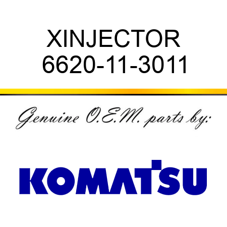 XINJECTOR 6620-11-3011