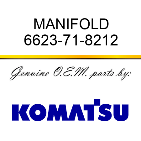 MANIFOLD 6623-71-8212