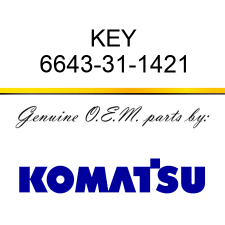 KEY 6643-31-1421