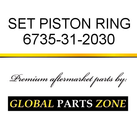 SET, PISTON RING 6735-31-2030
