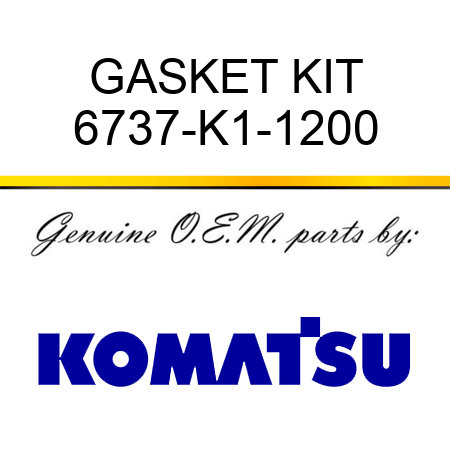 GASKET KIT 6737-K1-1200