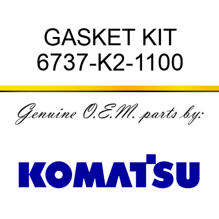 GASKET KIT 6737-K2-1100