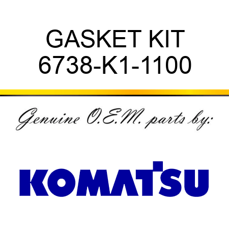GASKET KIT 6738-K1-1100