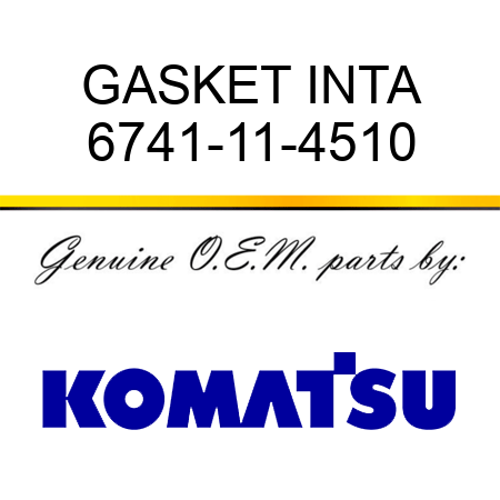 GASKET, INTA 6741-11-4510