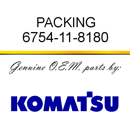 PACKING 6754-11-8180