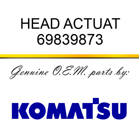 HEAD, ACTUAT 69839873