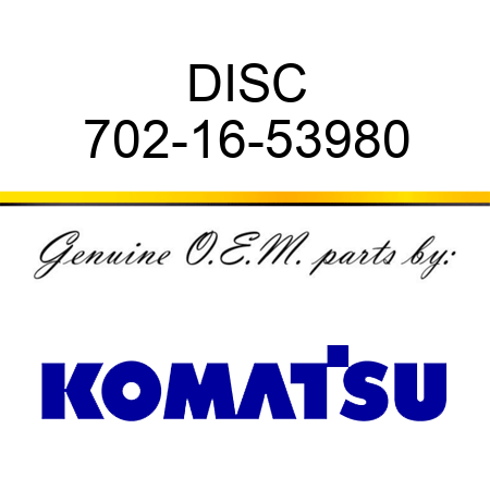 DISC 702-16-53980