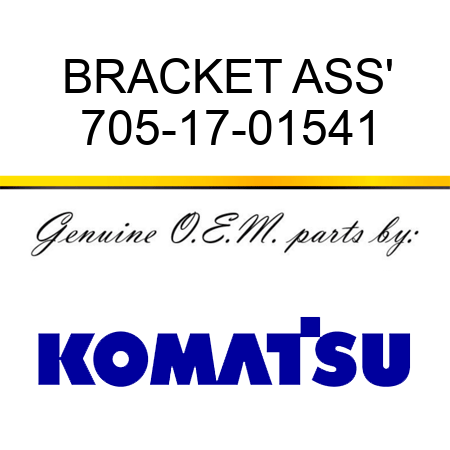 BRACKET ASS' 705-17-01541